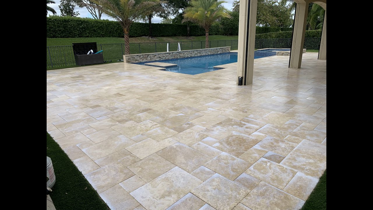 Sealing Travertine Parkland, FL / Non Slip for Travertine Deck