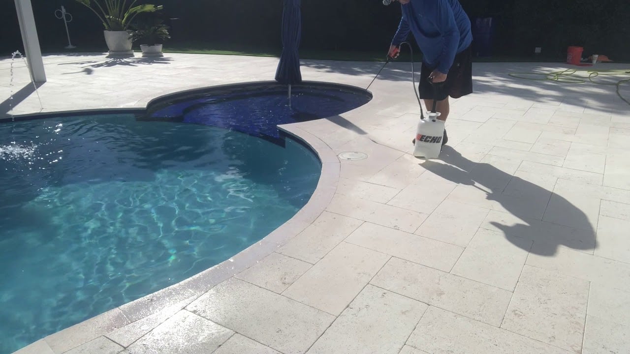 Miami Travertine Sealing, Non Slip for Travertine Miami