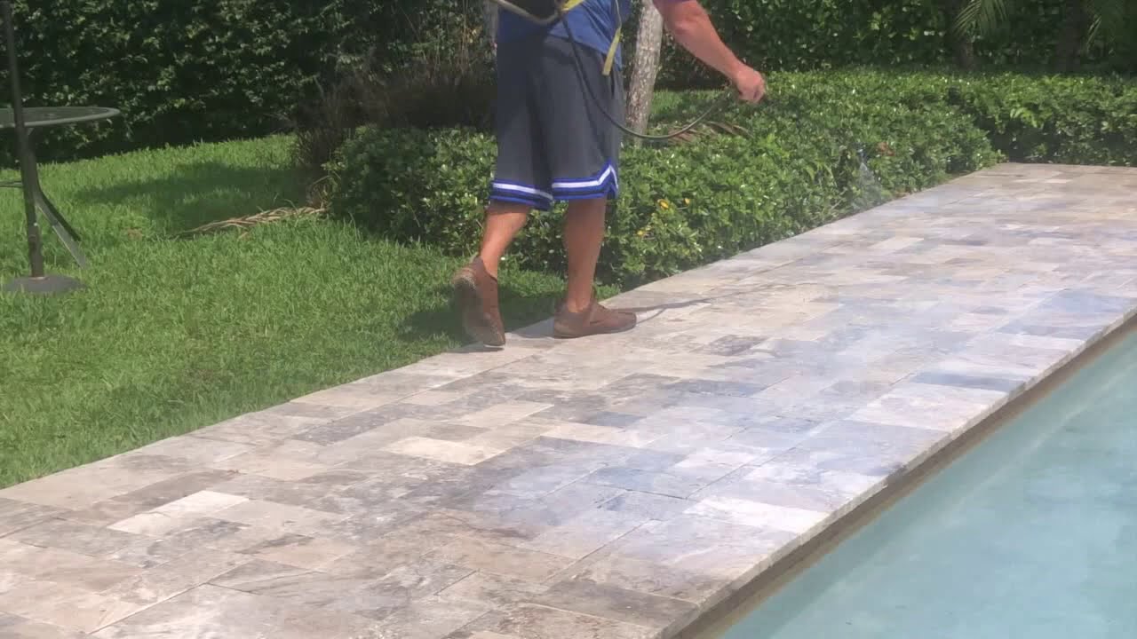 Sellado de Travertina / Tratamiento Antideslizante para Travertina