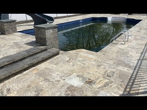 Slippery Travertine, Slippery Concrete New Jersey