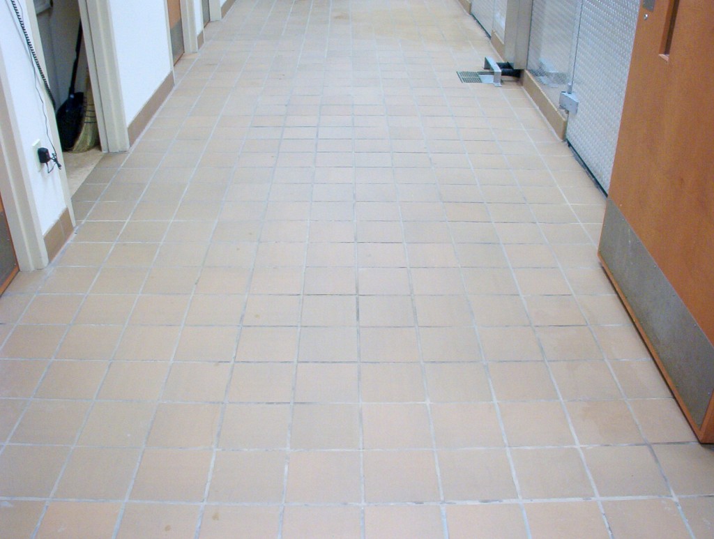 Sealing Grout & Reduce Slip Quarry Tile Large Kitchen