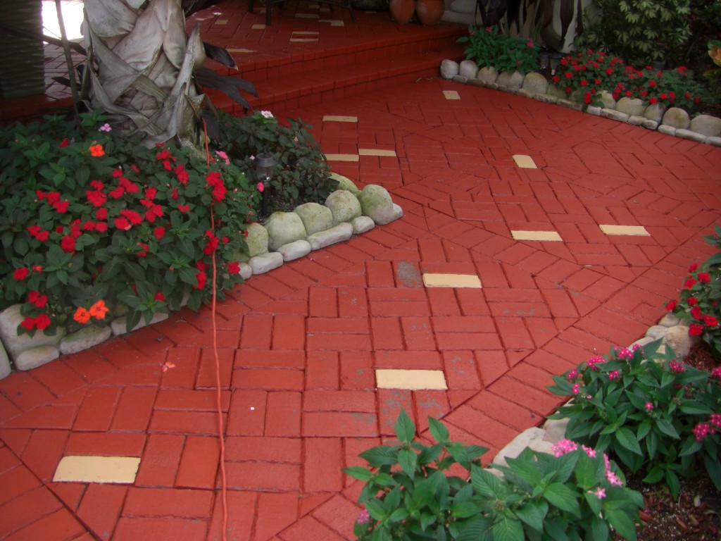 Stripping Painted Pavers In South Florida National Sealing Co