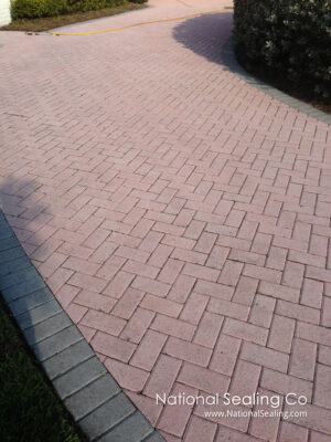 Color Dyeing Pavers - Before