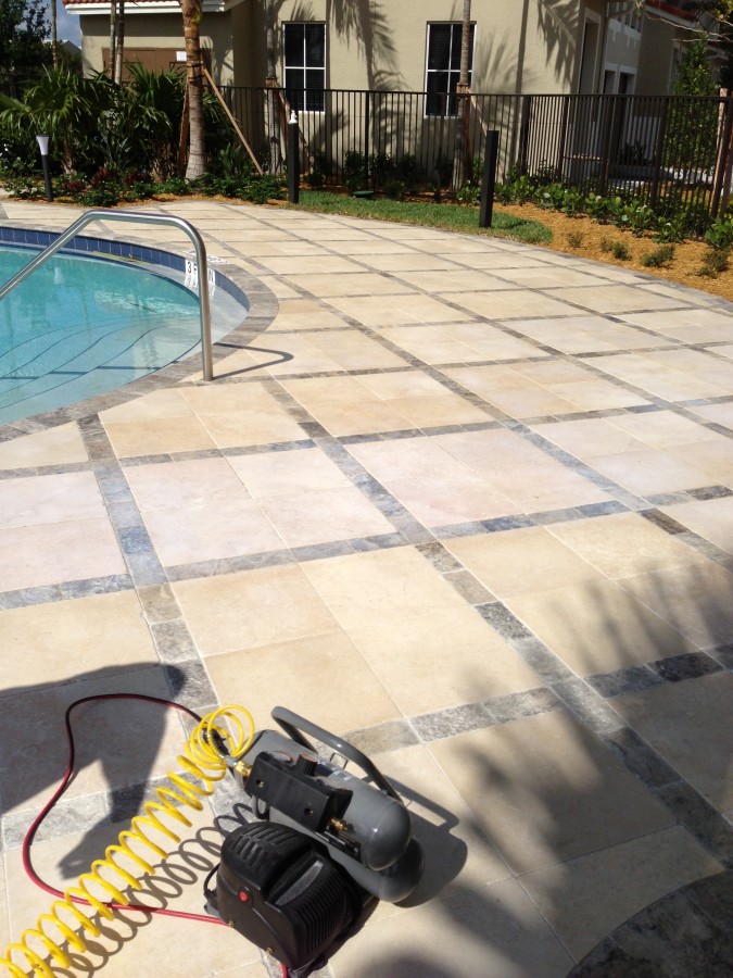 Anti Slip Coating for Travertine Stone National Sealing