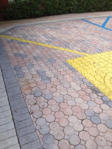 Faded Pavers Before