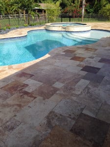 NON SLIP APPLICATION FOR TRAVERTINE STONE 