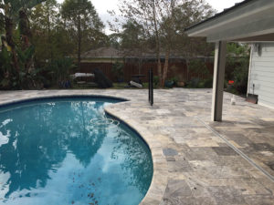 ANTI SLIP APPLICATION FOR STONE ON POOL DECK