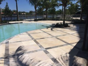 Sealing and Coating Travertine Pool Decks