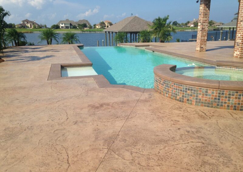 Non Slip Stamped Concrete Slidell, LA