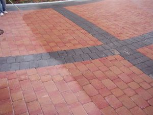 Cleaning & COATING pavers at Boca Grande, Boca Raton, FL