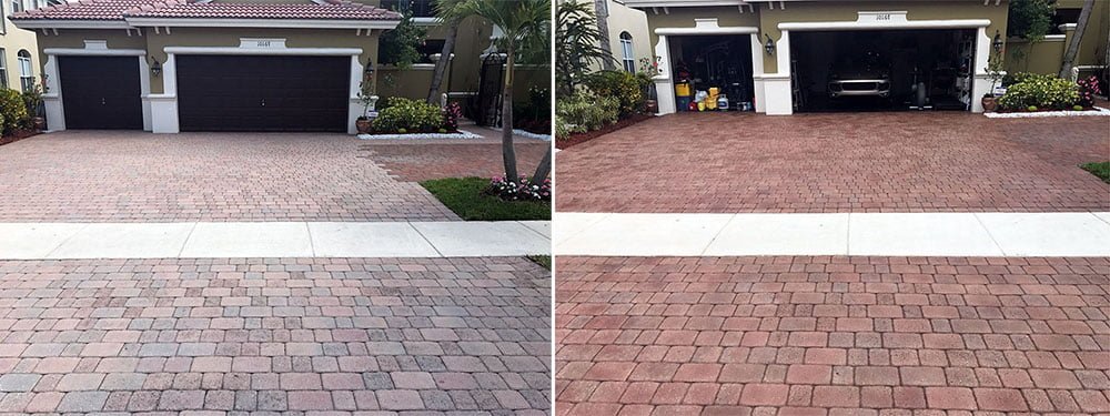 BRICK PAVERS MUST BE SEALED TO PREVENT FADING