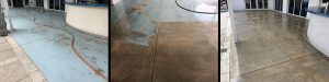 Removing sealer from brick pavers, stripping paint from cement by National Sealing Co.