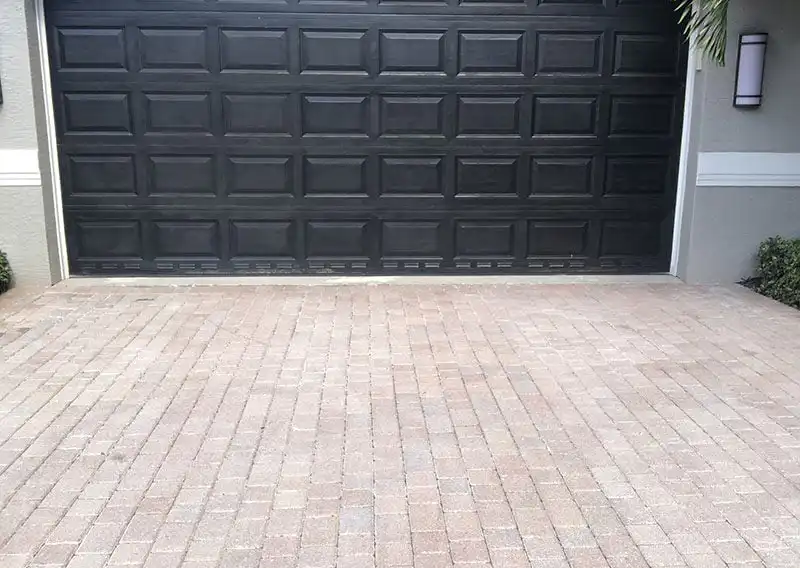 Before dyeing and sealing the pavers by National Sealing Co 