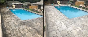 Before and After with Slippery Travertine New Orleans & Pensacola