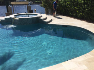 Residential Non Slip Travertine Application