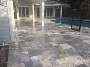 Darker Travertine Brings Out Beauty of Stone