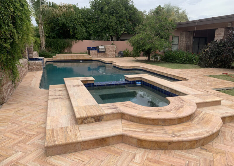 Sealing Travertine + Nano Non Slip Beads – Phoenix, AZ