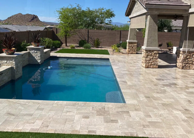 Sealing Travertine + Nano Non Slip Beads - Peoria, AZ