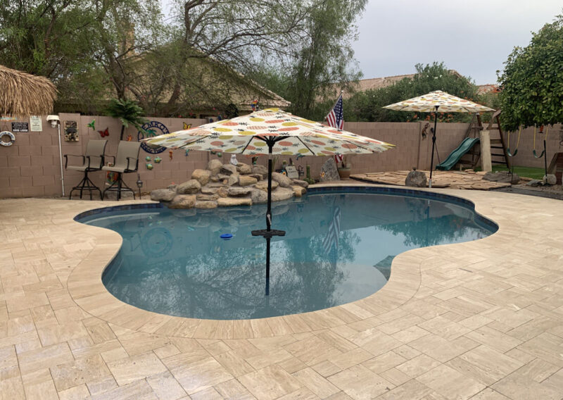 Sealing Travertine + Nano Non Slip Beads – Mesa ,AZ