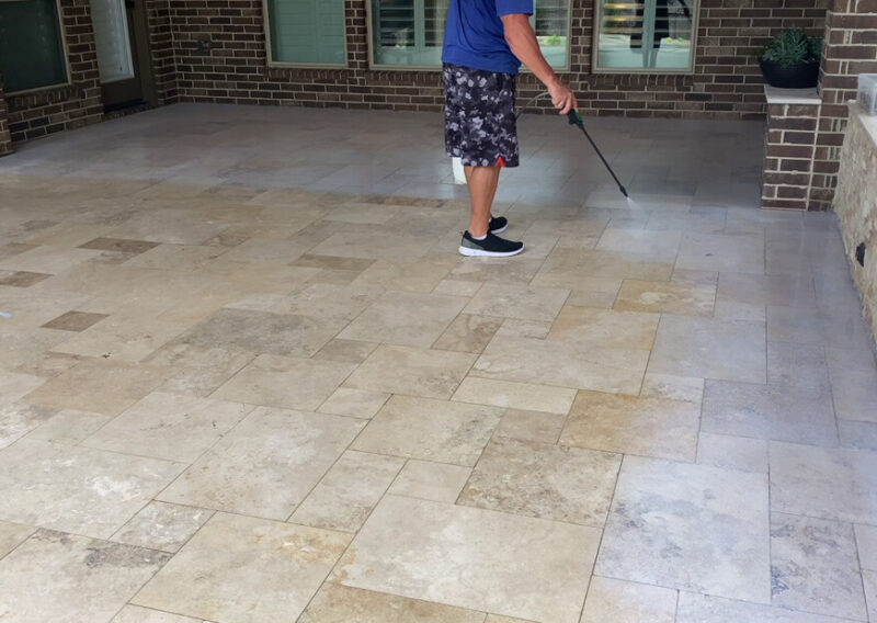 Travertine Sealing - The Woodlands, TX