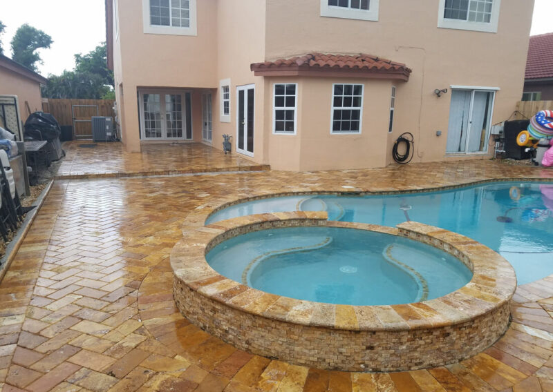 Sealing Travertine - Miami, FL