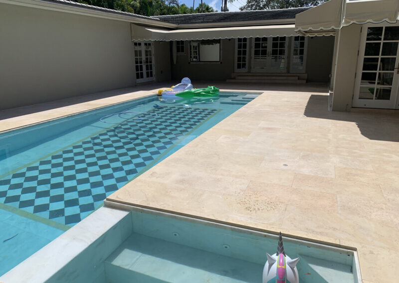 Sealing Travertine - Miami, FL