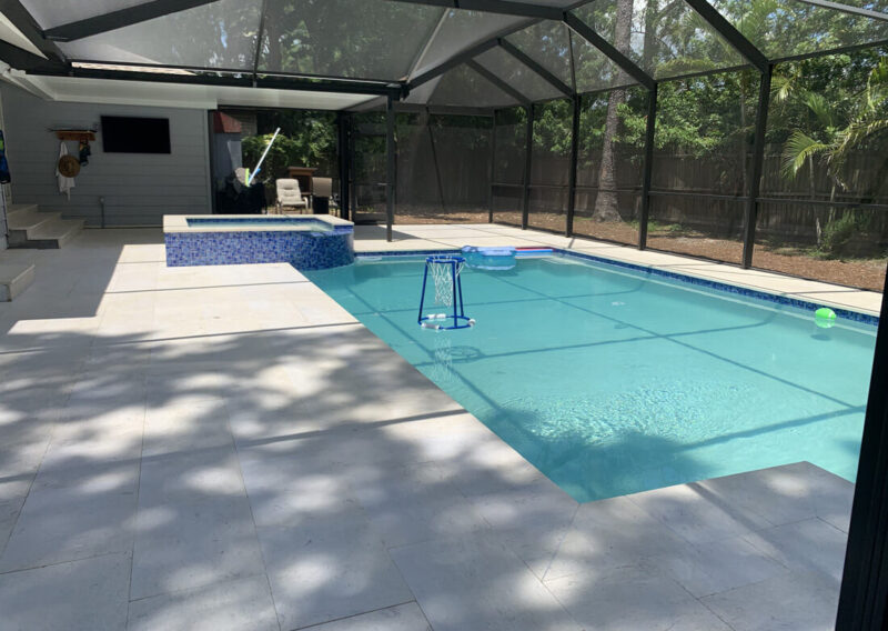 Sealing Travertine with non-slip - Tampa, FL