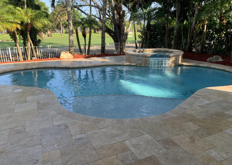 Sealing Travertine Deck - Pembroke Pines, FL