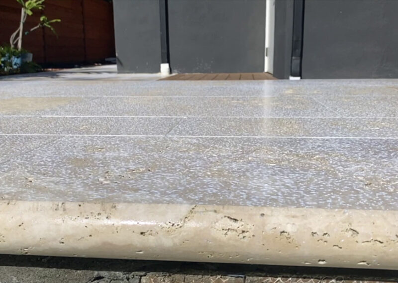 Sealing Travertine - Nano Beads - Santa Barbara