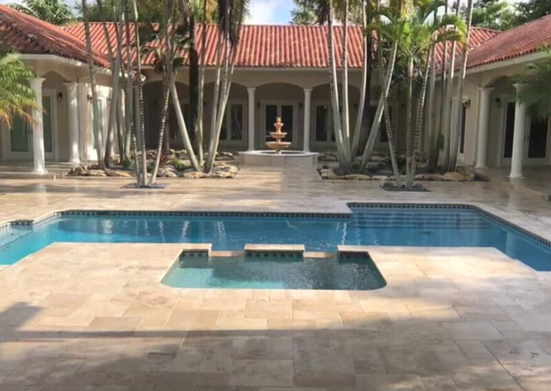 Travertine Sealing - Miami, FL