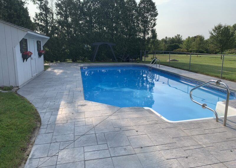 Stamped Concrete Non Slip Application - Suffield, CT