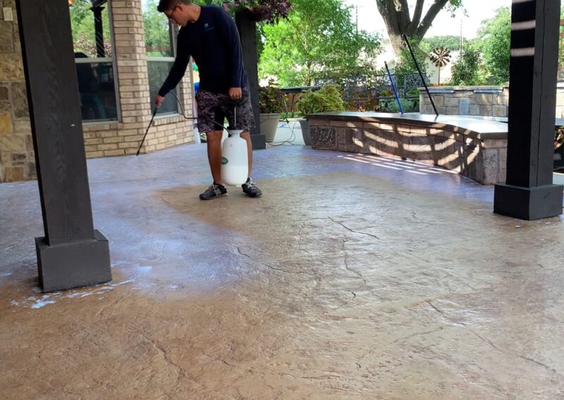 Decorative Concrete Deck Non Slip – Dallas, TX
