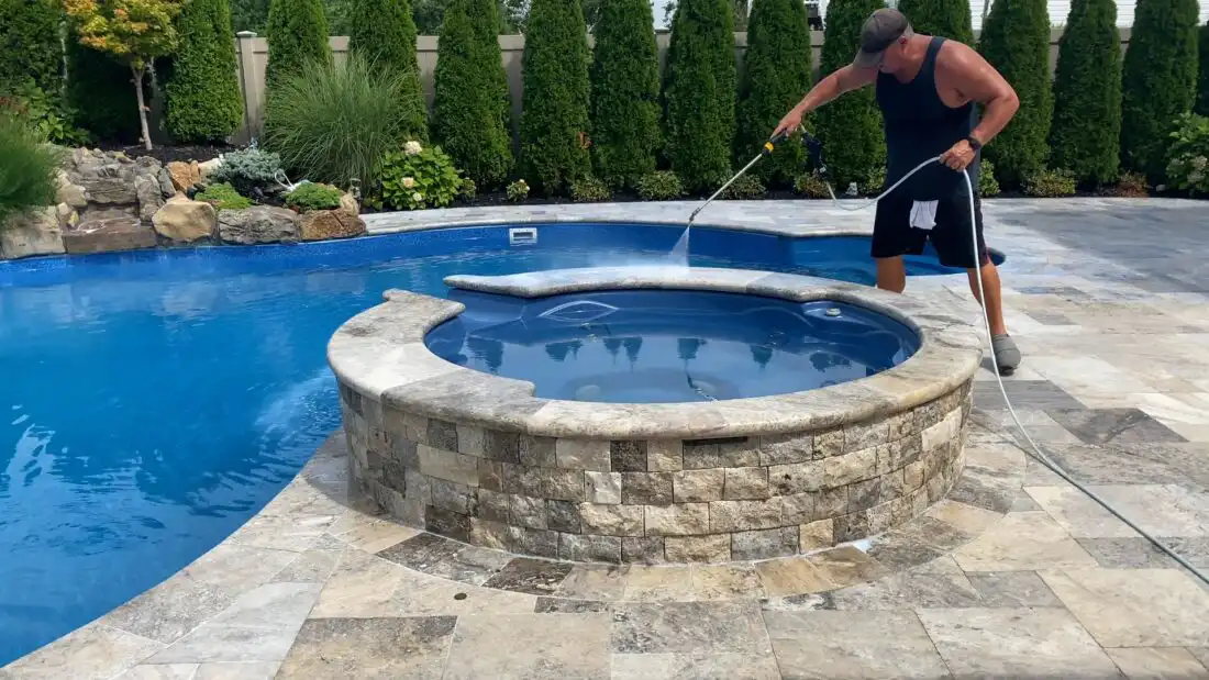 Travertine Pool Deck Sealing Long Island, NY