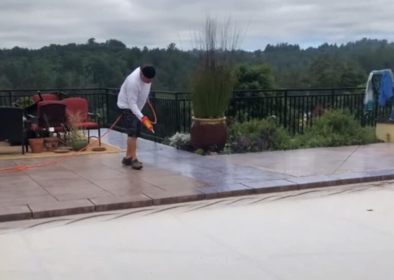 Decorative Concrete Deck Non Slip Application- San Jose, CA